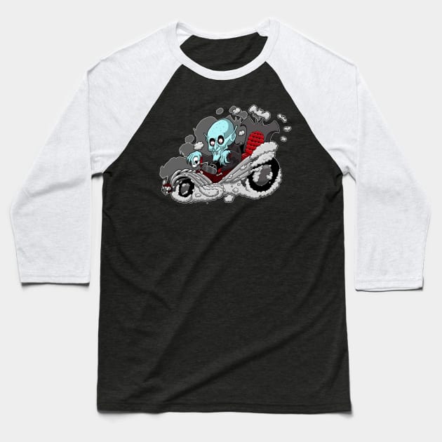 Nosferatu Hot Rod Baseball T-Shirt by yayzus